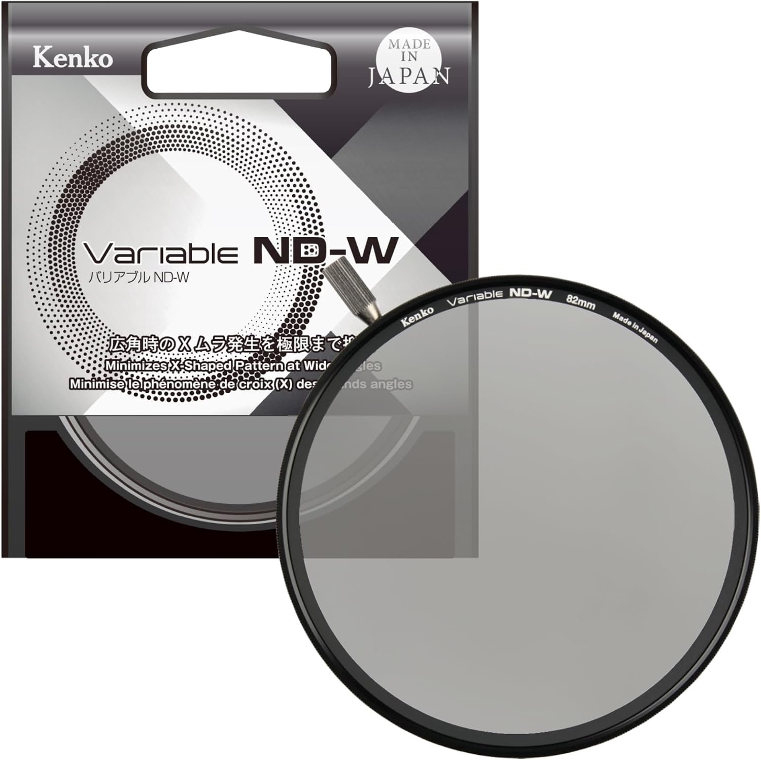 Kenko Variabele ND-W Filter φ82mm ND2.5-128 voor Groothoeklenzen