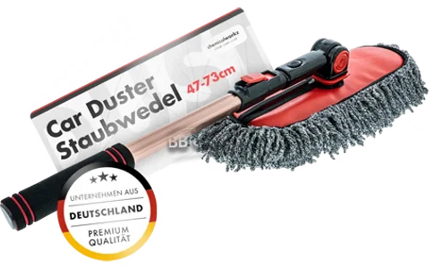 ChemicalWorkz® - Car Duster - Telescopische Microvezel Stoffenpluim Tot 73cm Lengte