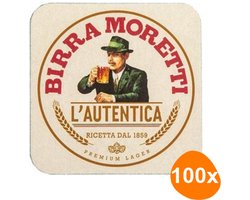 Birra Moretti - Bierviltjes - 400 stuks (4x 100 stuks)