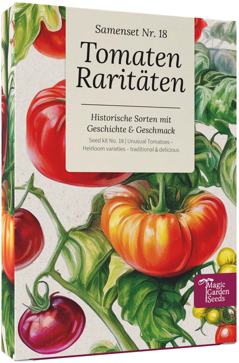 Tomatenseedbox met 9 Historische Variteiten - Kleurrijke en Aromatische Tomaten