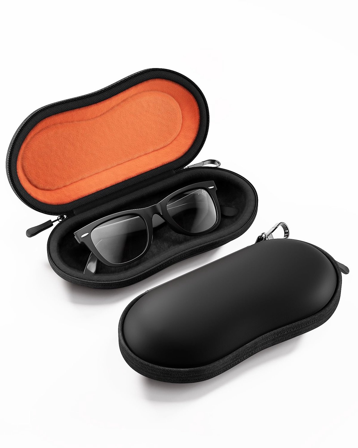 Harde Shockproof Brilhouder met Rits en Carabiner