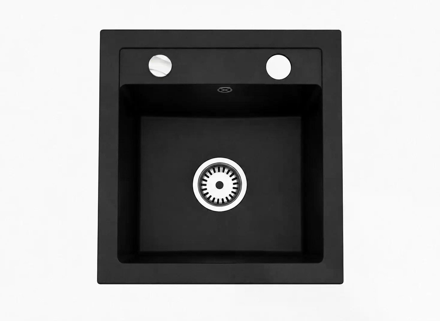 Faizee Home Granieten Spoelbak – Kwartscomposiet Keuken Spoelbak – Verschillende Modellen en Kleuren Compact Mattschwarz