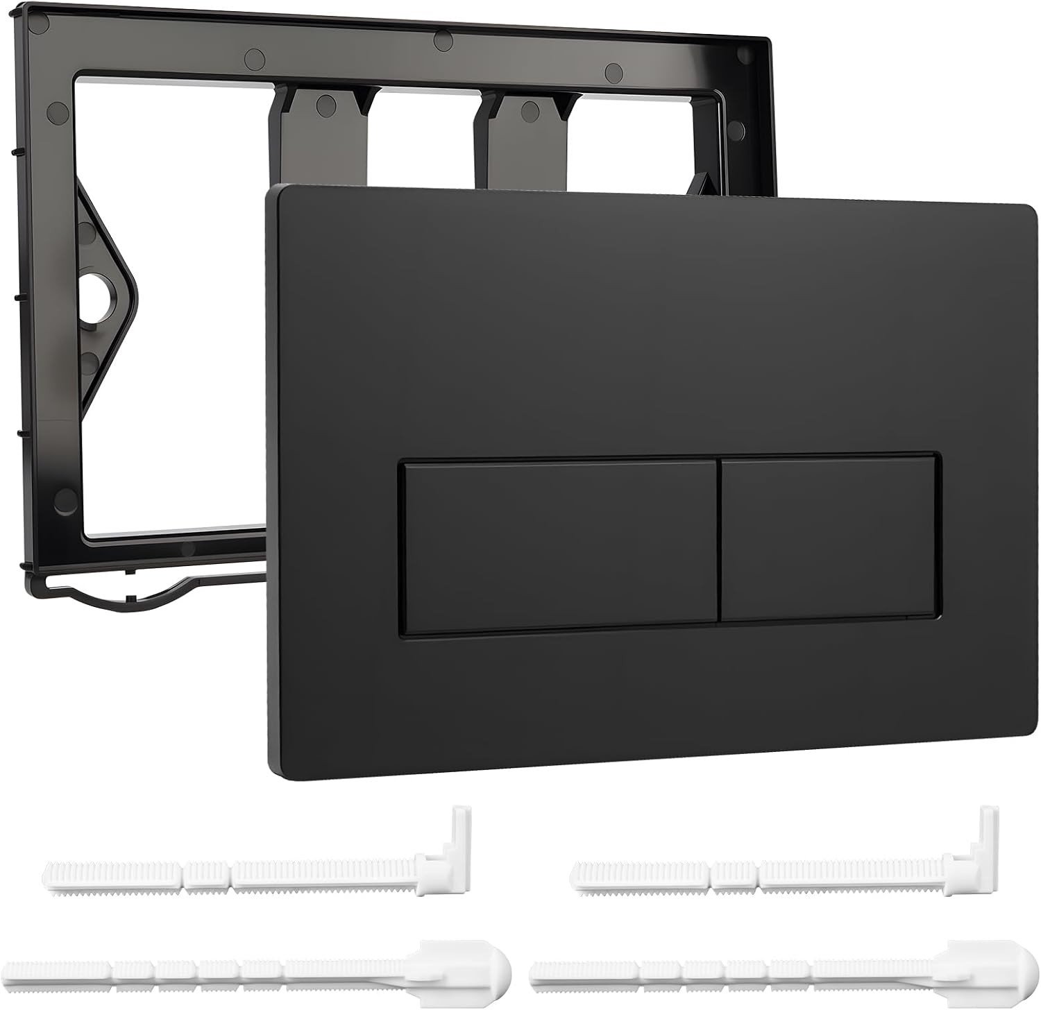 Wandbediening voor inbouwtoiletten, geschikt voor Sigma UP300 en UP320, Zwart Design