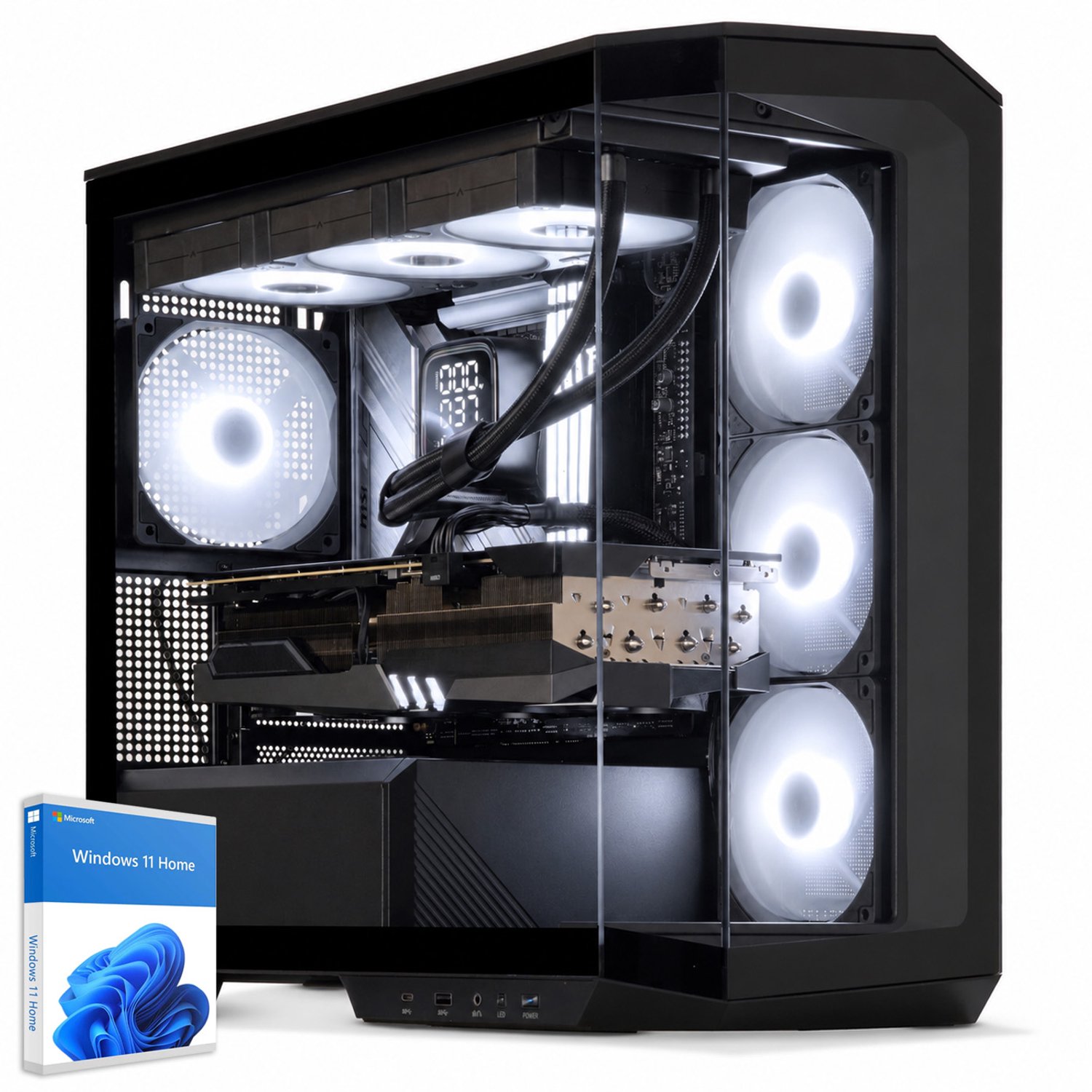 Sedatech Advanced Gaming PC Waterkoeling Large Vision • Intel i5-12600KF 10x 3.7GHz • Geforce RTX 5060 Ti 16Gb • 32Gb DDR5 • 2Tb SSD M.2 • WiFi • Bluetooth, USB C • Windows 11 • Desktop computer