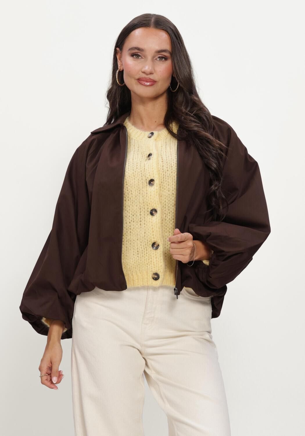 INWEAR Haikoiw Jacket Jassen Dames - Winterjas - Bruin - Maat 36