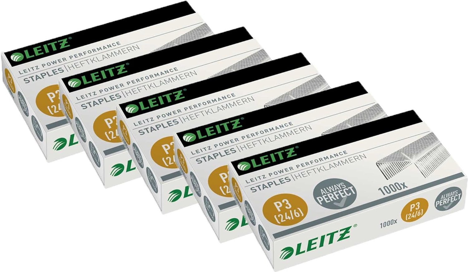 Leitz nietjes 24/6 mm - 1000 stuks, verzinkt