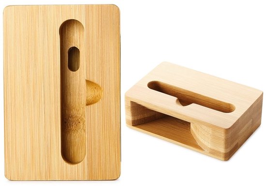 Bamboo Smartphone Houder met Speaker — afbeelding 5
