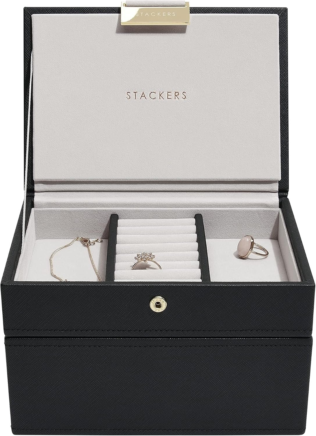 Stackers Mini Sieradendoos Zwart - 2 Delen