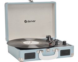 Denver Platenspeler - Ingebouwde Speakers - Incl. PC Software - Auto-stop - Retro - VPL120 - Blauw