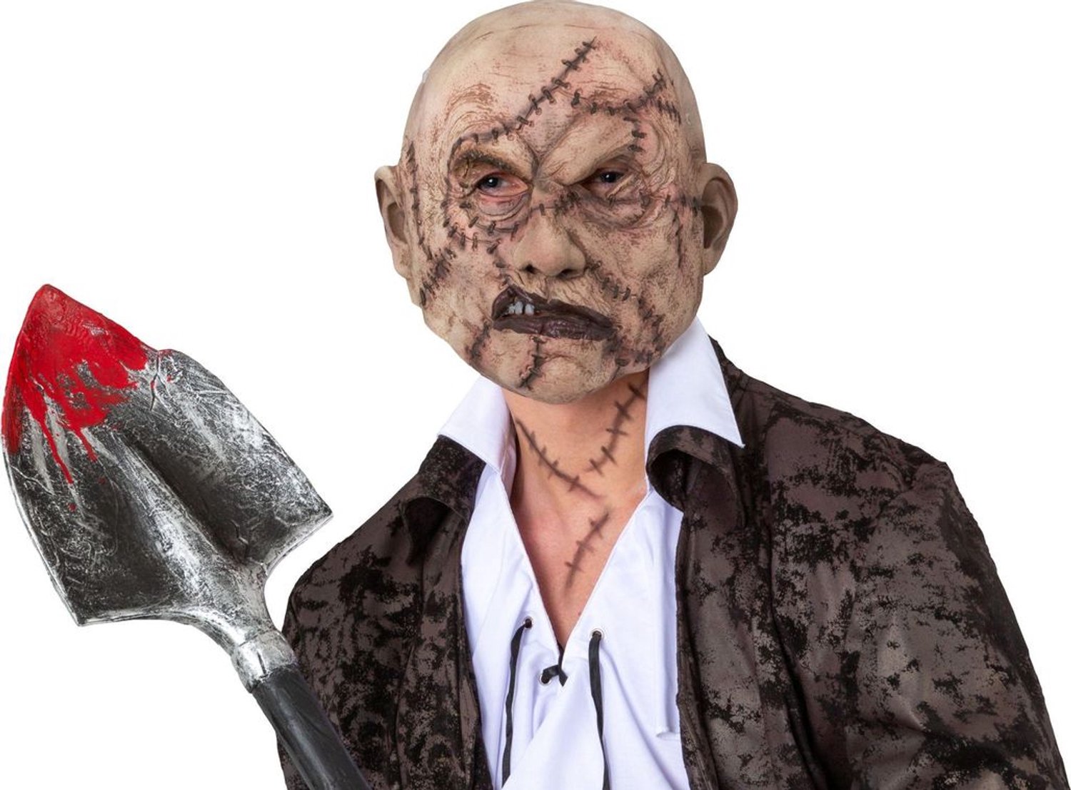 Horror Masker met Littekens – Eng Kaal Masker – Halloween & Carnaval