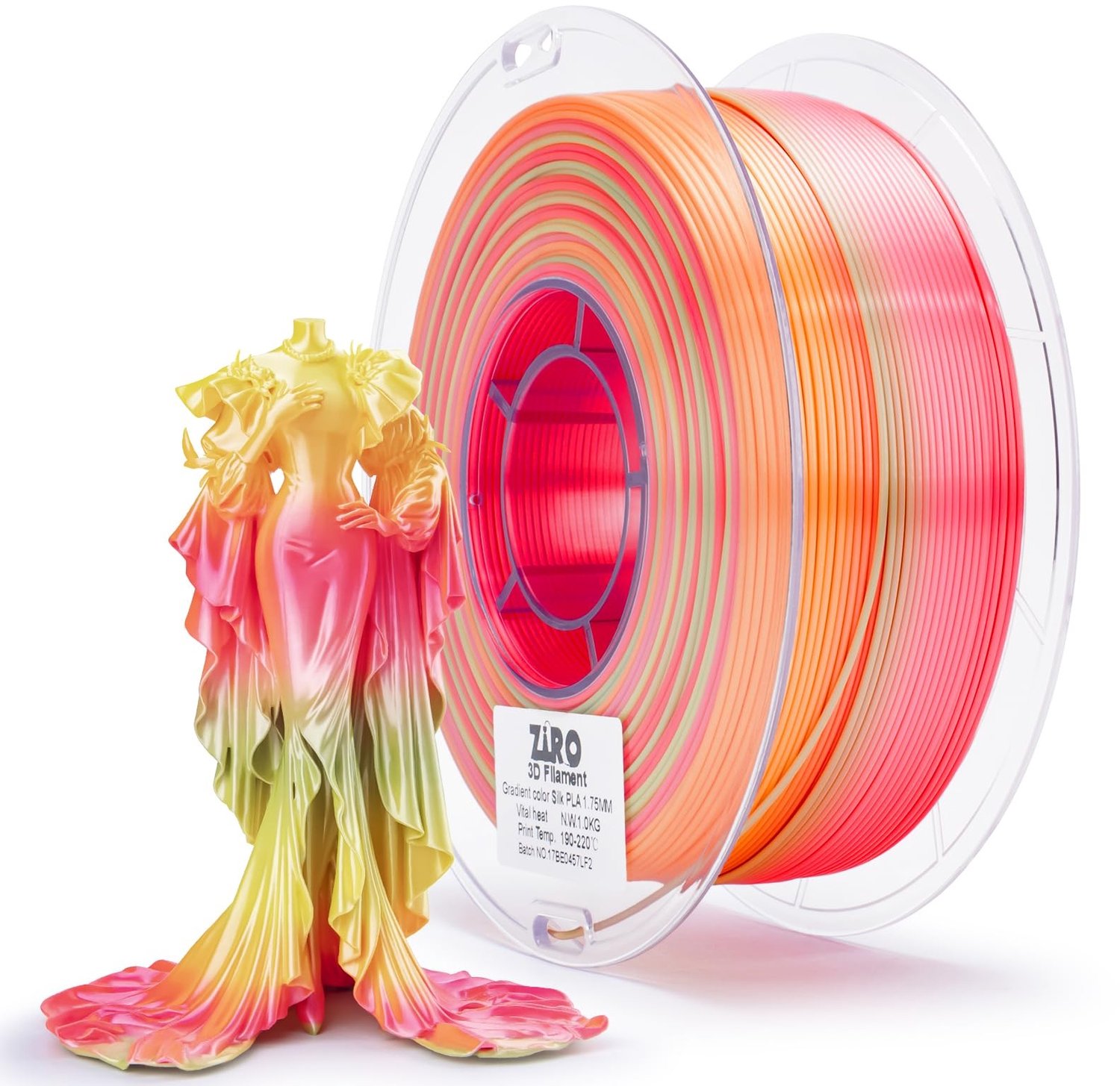 Multicolor PLA Filament voor 3D-printers, 1.75mm
