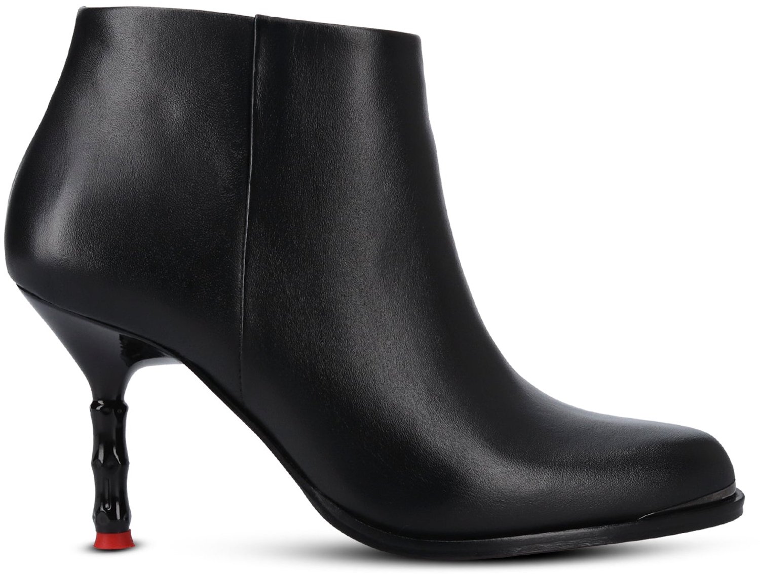Jan Jansen - Bamboo Ankle Bootie - Dames - Enkellaarsjes - Zwart