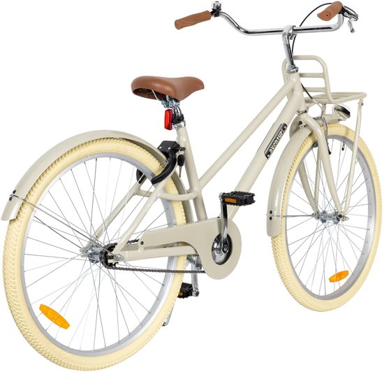 Aventuri Urban Aluminium Unisex kinderfiets 26 Inch - Kinderfiets voor 10 tot 14 jaar - Met standaard - Bruin — afbeelding 2