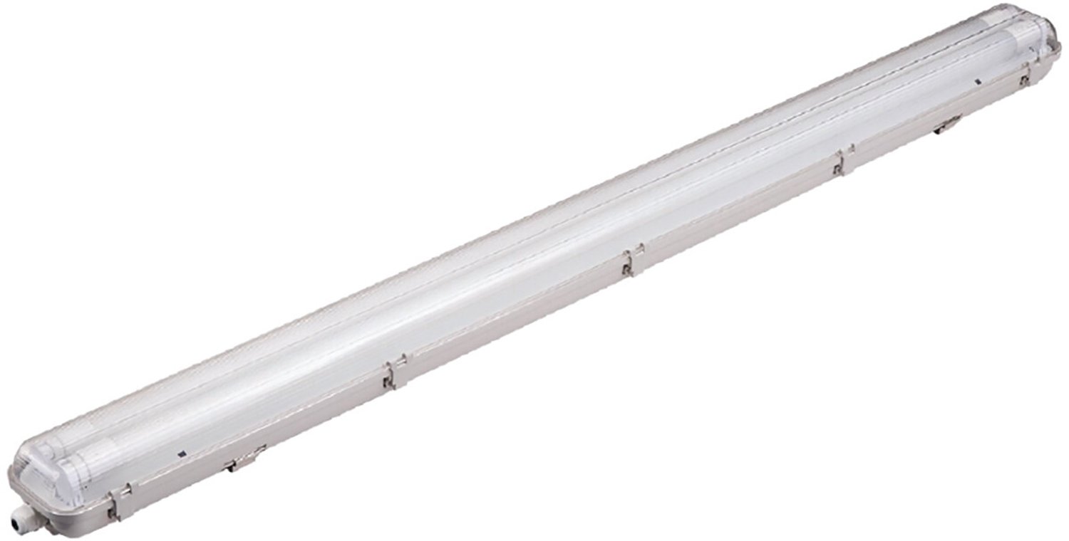 Qualu LED TL Armatuur met T8 Buizen - Pimosta - 120cm Dubbel - 36W - Helder/Koud Wit 6400K - Mat Grijs