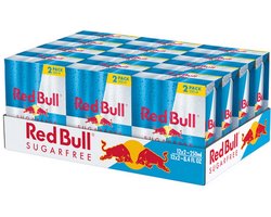 Red Bull Sugar Free - 2-pack - Blik - 12 x 250 ml