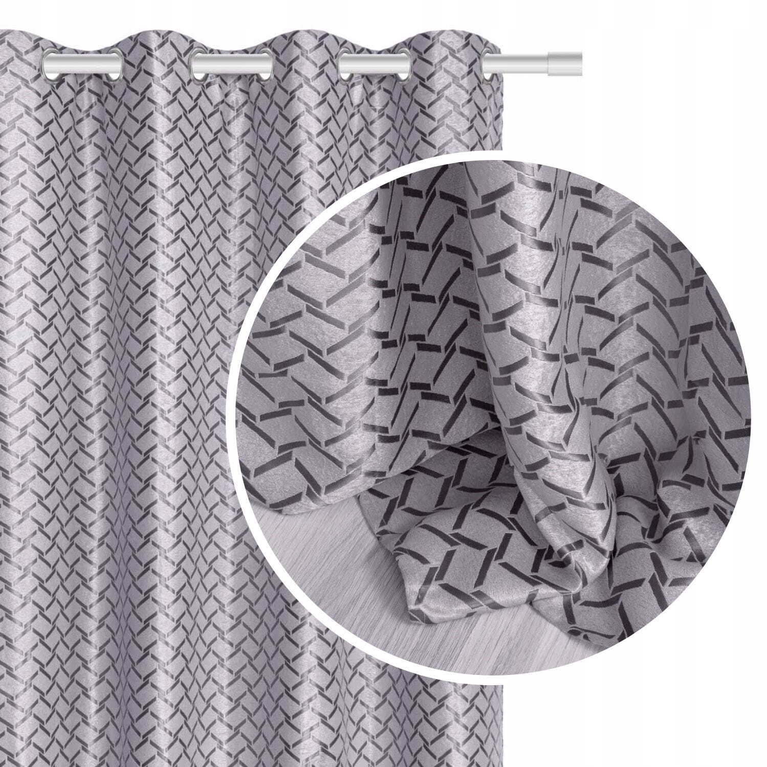 PRESTIQUA Verduisterende Gordijnen 140x200cm - Zilver - 90% Blackout
