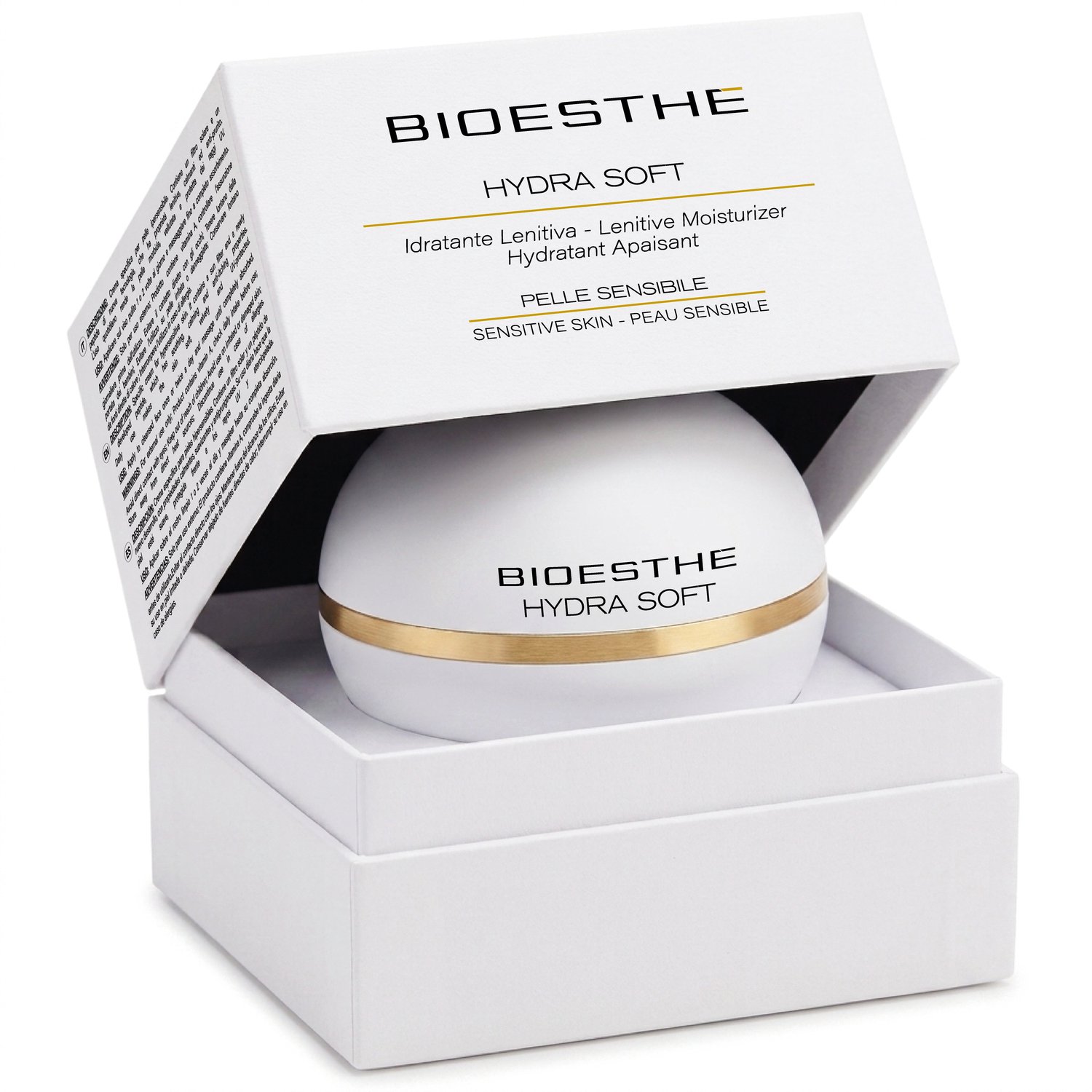 Bioesthè Hydra Soft Kalmerende Gezichtscreme - 50 ml - Voor Gevoelige en Hypersensitieve Huid - Met Vitamine A & UV-Filter