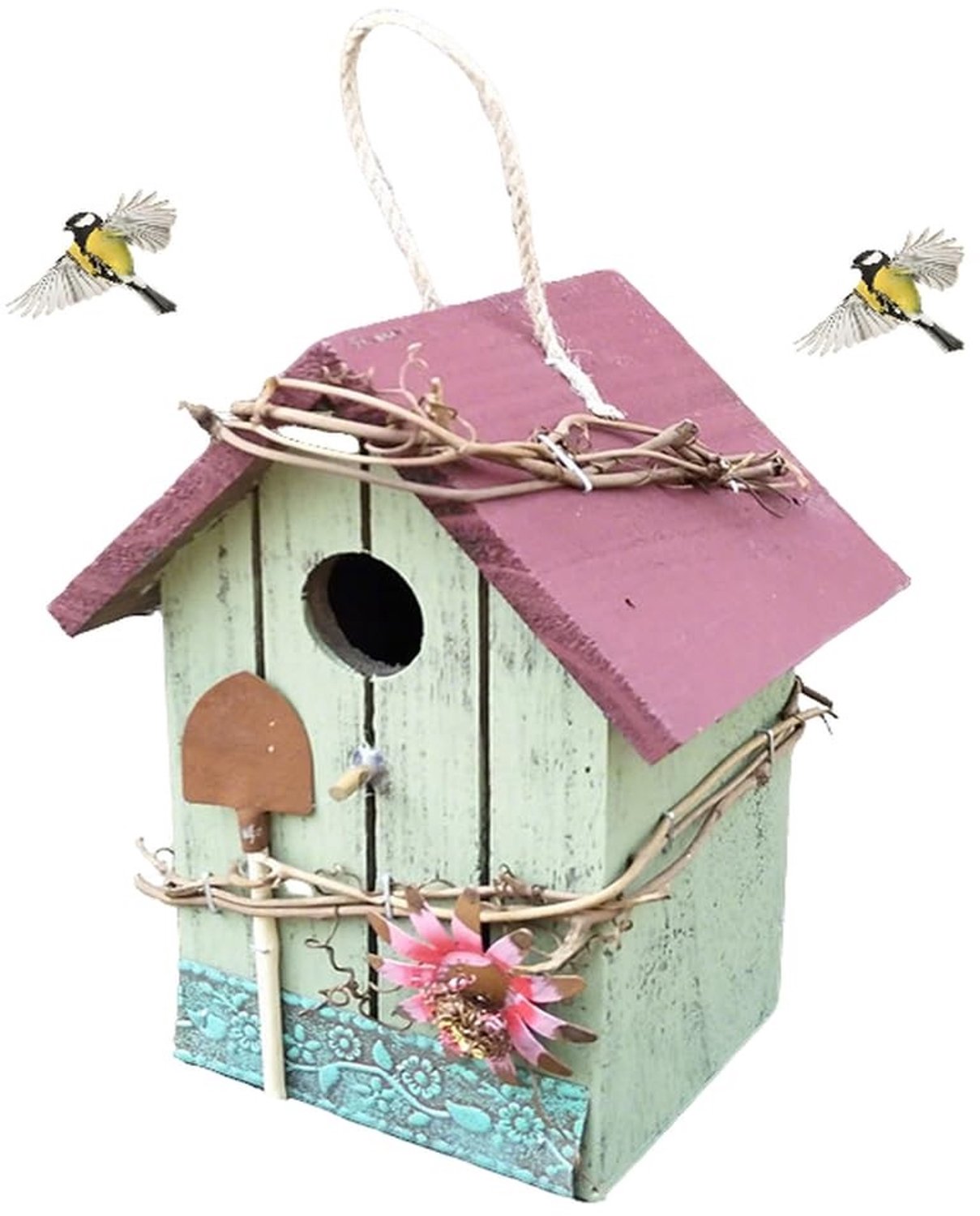Hangend vogelhuisje - Kleurrijk vogelnest voor tuin of balkon
