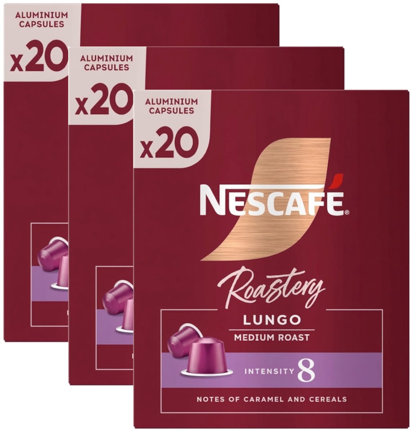 Nescafe Roastery Lungo Medium Roast - Multipack - 60 (3x20) Koffiecups Compatibel Met Nespresso Coffee Machine