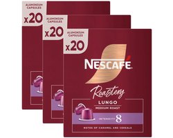 Nescafe Roastery Lungo Medium Roast - Multipack - 60 (3x20) Koffiecups Compatibel Met Nespresso Coffee Machine