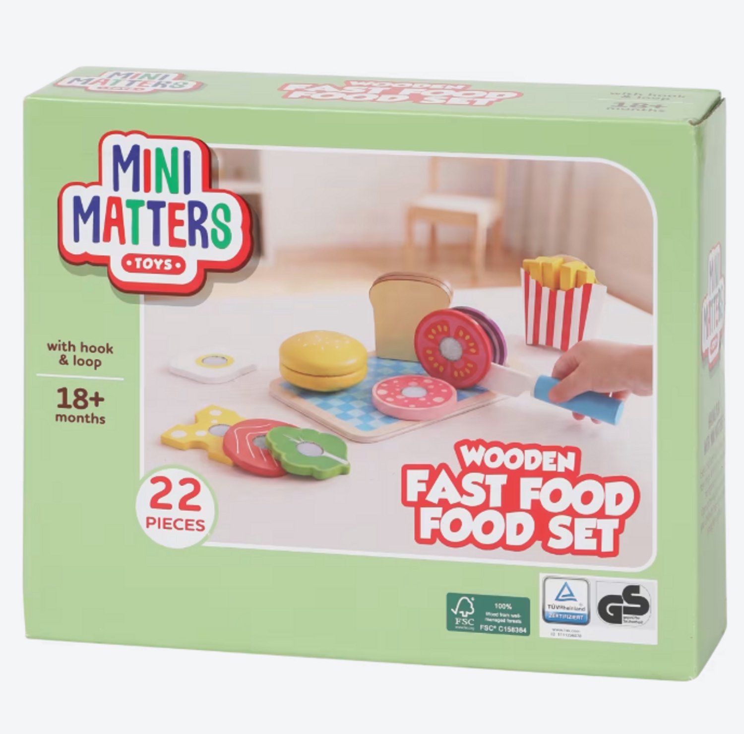 Mini Matters Houten Fastfood Set