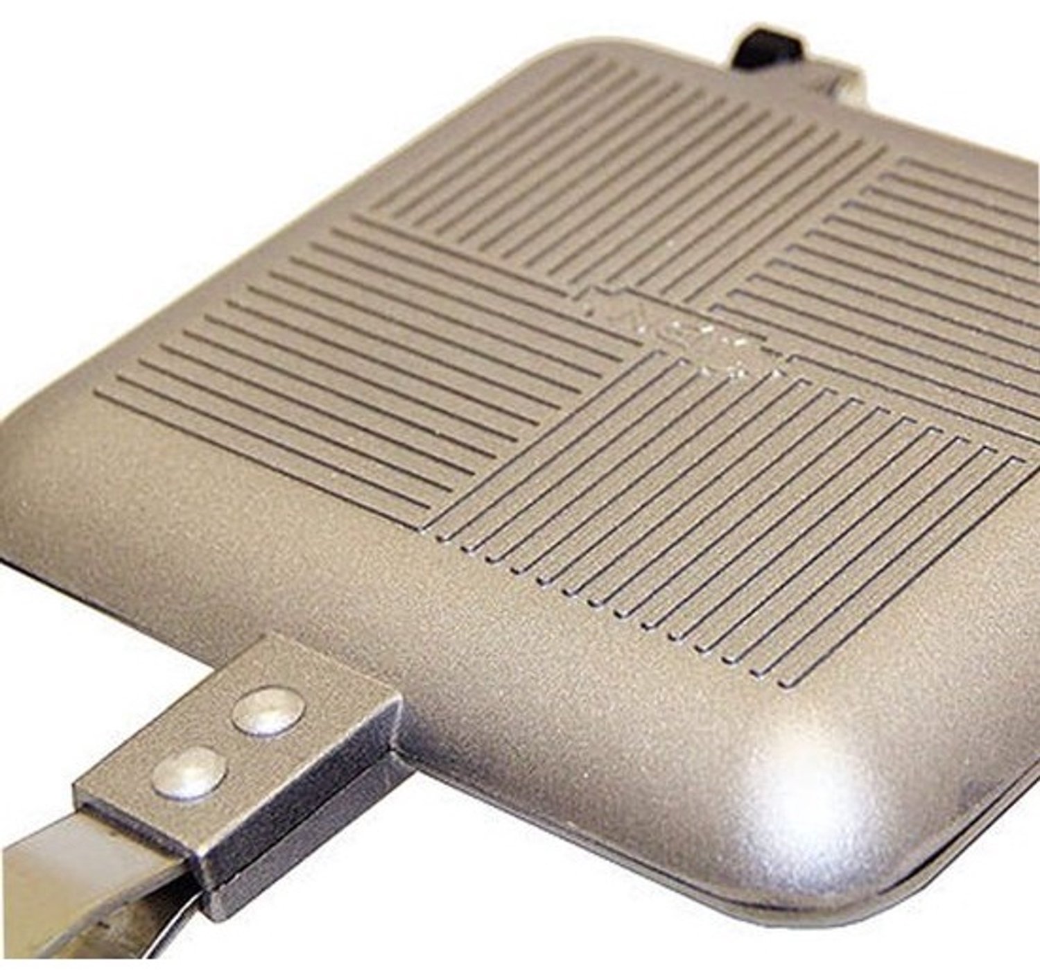 Sandwichtoaster - Tosti-ijzer - Kamperen en vissen - Geribbeld, anti-aanbak - Compact formaat