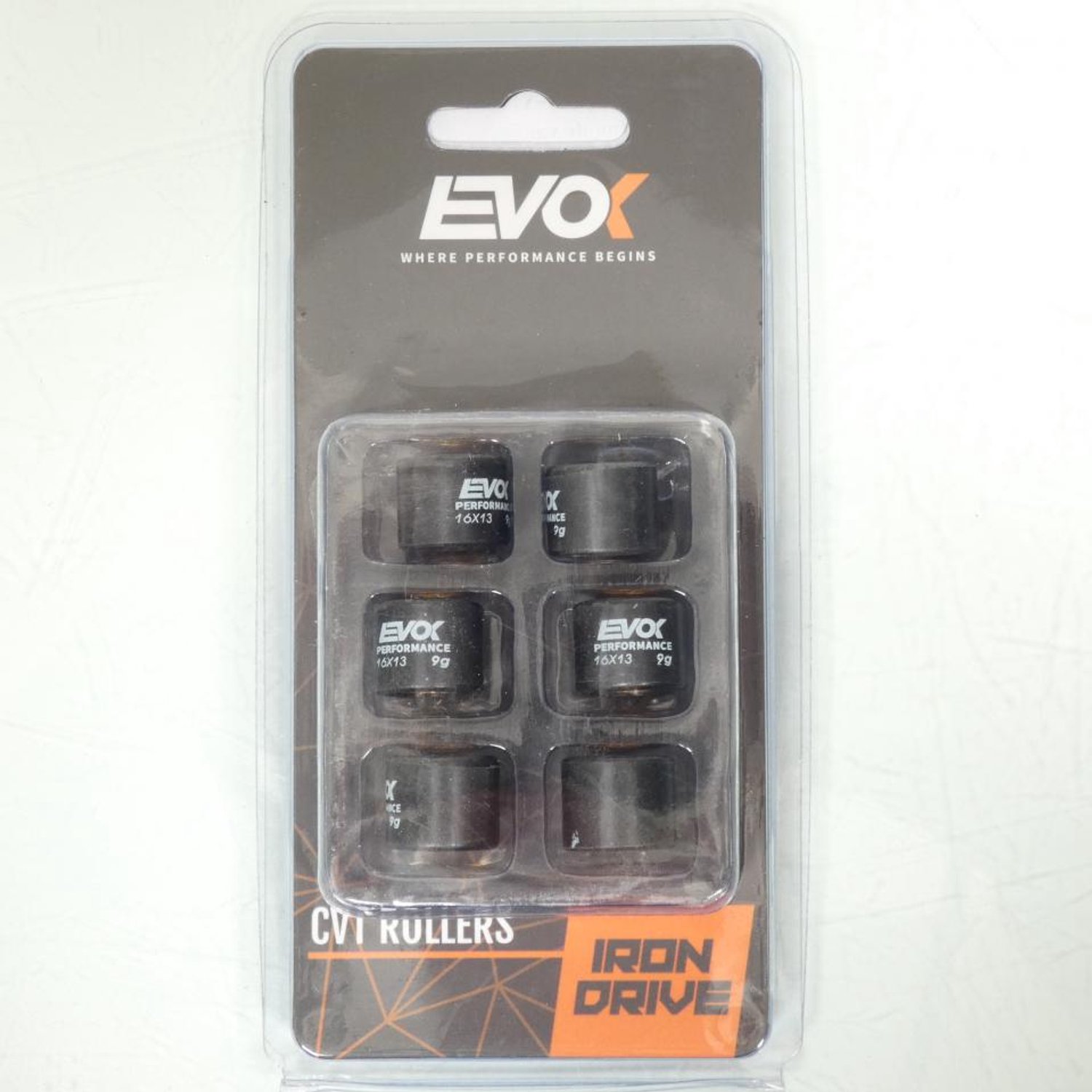 Variateurrol EVOK voor Scooter Peugeot 50 Ludix blaster 2005 tot 2014 16x13 9Grs Nieuw
