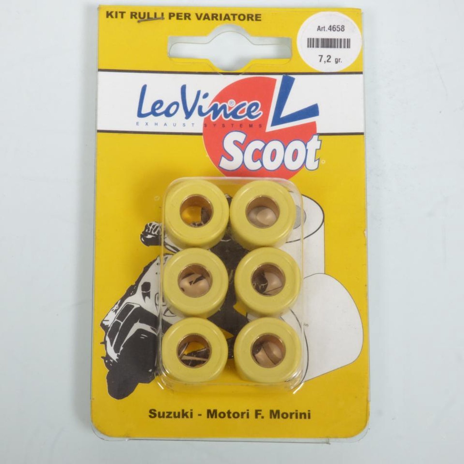 Variateurrol Leovince voor Scooter Derbi 50 Atlantis Lc 1999 tot 2001 17x12 7.2Grs Nieuw