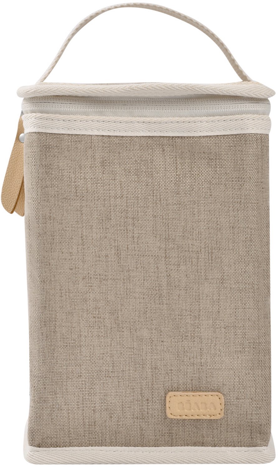 Béaba Isothermisch Maaltijdzakje – Koeltas voor Babymaaltijden – 2,8 Liter – Beige – Compact & Ruimtebesparend