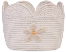 Childhome - Flower Collection - Opbergmand - Bloem - 30x20x14 - Wit