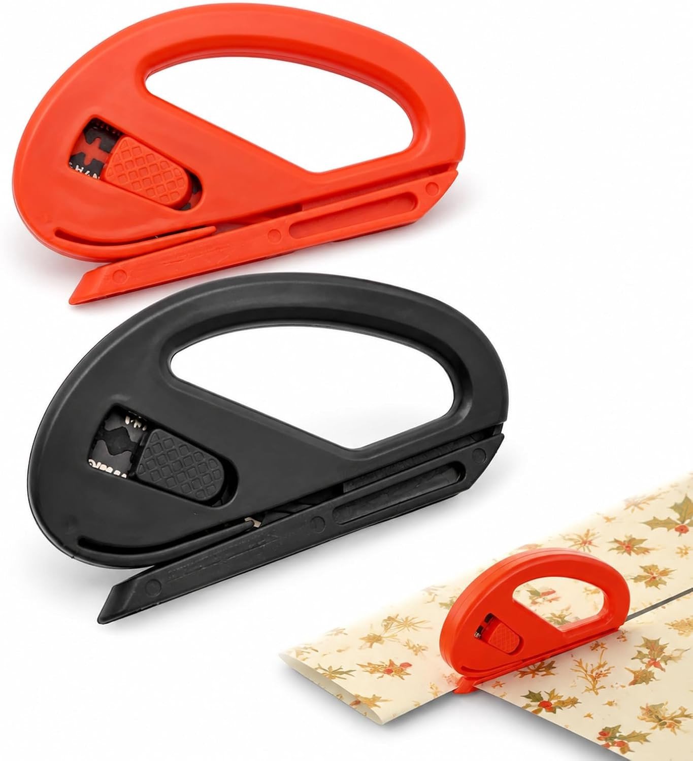 Cadeaupapiersnijder - Wit - 2 Stuks - Hoogwaardige Mini Verpakkingshulp - Voor Nauwkeurig en Veilig Verpakken