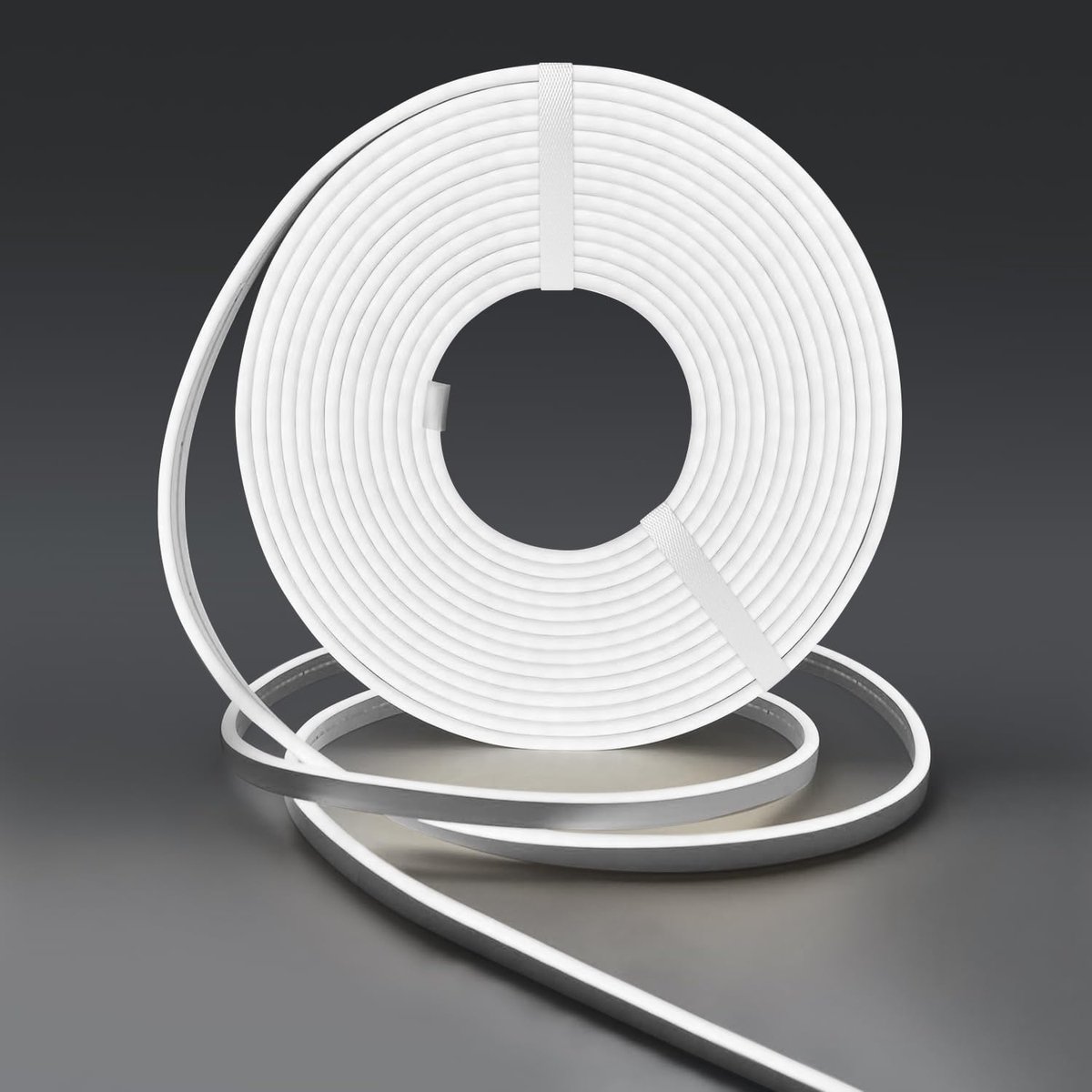 Strip Wit, 12V 5M Neon Led Strip, Waterdicht 6000K Neon, DIY Flexibele Led Strip voor Binnen Buiten Home Keuken Deco (Lichtnetadapter niet inbegrepen)