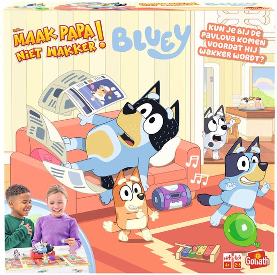 Bluey Sshh maak papa niet wakker