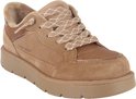 Bruine Skechers sneaker met veters en dikke zool.