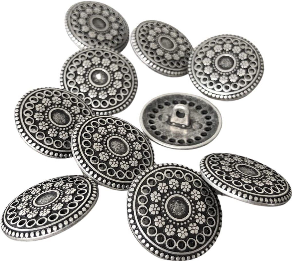 Knopen met oogje 17 mm of 22 mm (10 stuks) (22 mm)