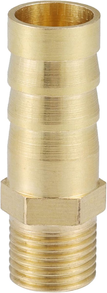 Messing Slangaansluiting, 1/8'' NPT 10mm voor Auto Messing Gouden Kleur