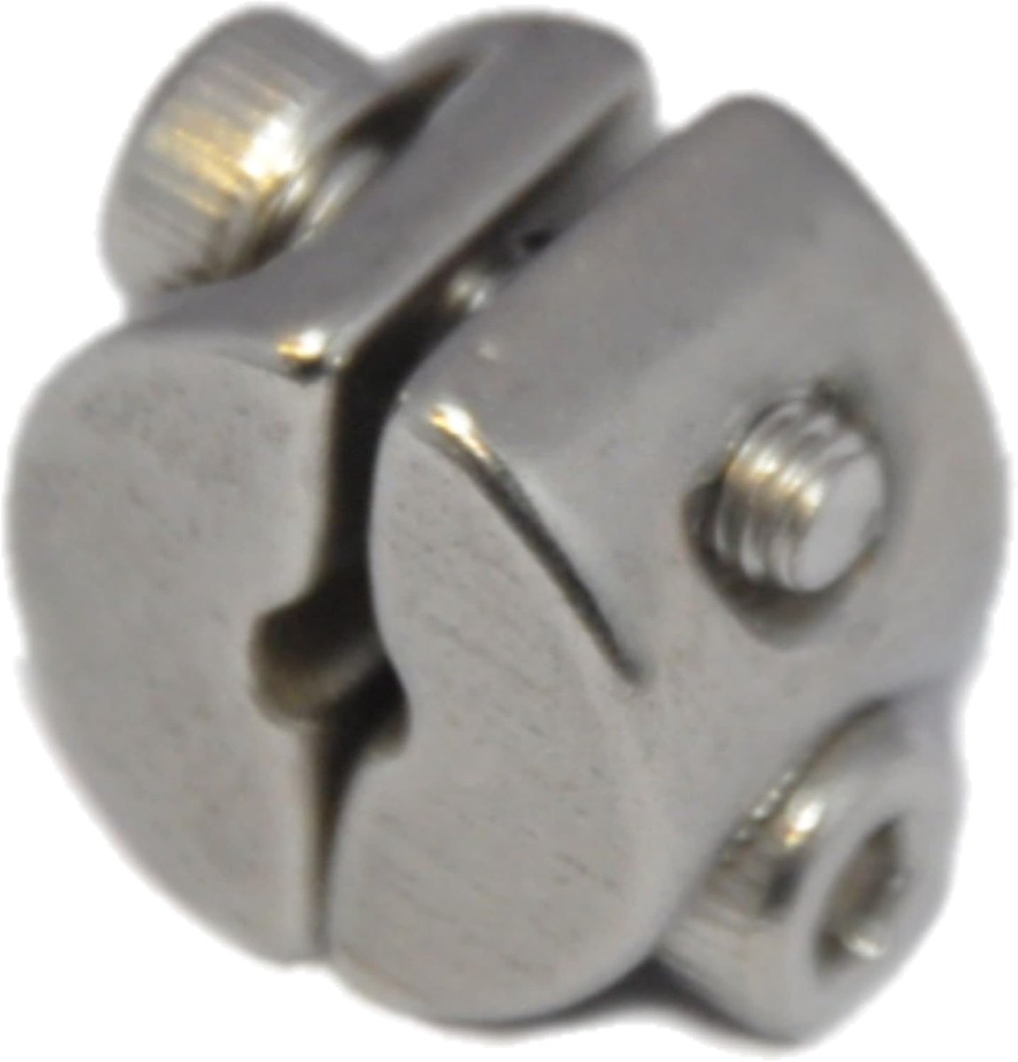 Klemring voor draadkabel 8 mm 2 stuks draadkabelklemring 2-delig met 2 schroeven kabelklem roestvrij staal A4 NIRO, AISI 316 Nirosta