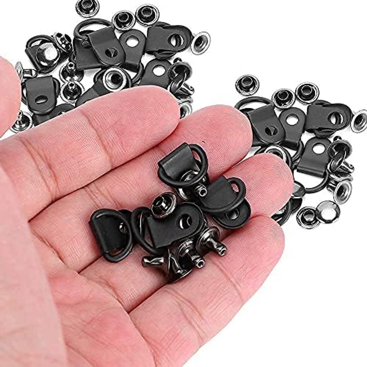 100 Set 9x14mm Schoen Lace Haak Oogje Gesp Oogje Gereedschapstas D Ring Messing Laarzen Haken Lederen Tas DIY Voor Camping Reparatie