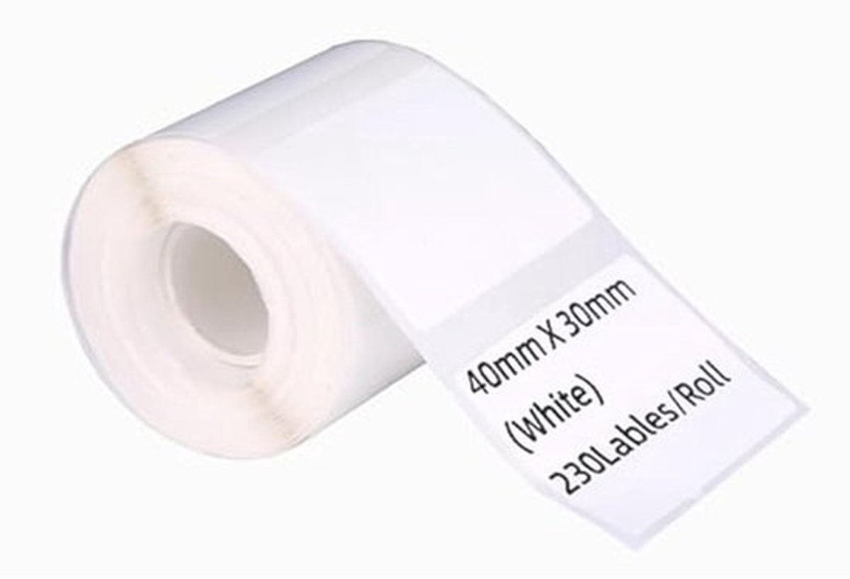 Thermische Stickers voor M110/120 Labelprinter - 3 Rollen Witte Zelfklevende Labels - 40mm x 30mm