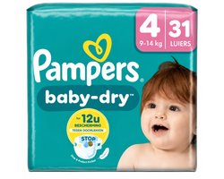 Pampers Baby Dry Luiers Maat 4 (9-14 kg) 30 stuks