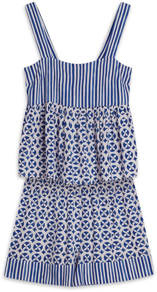 ESOTIQ Rekha - Damespyjamaset - Navy - Viscose