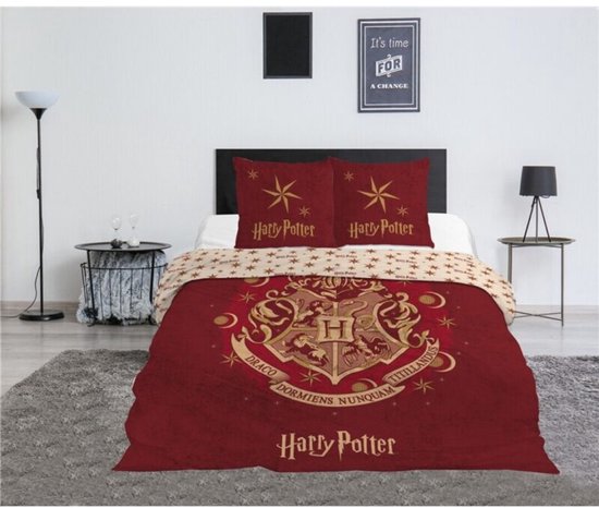 Harry Potter Dekbedovertrek Wizzard - Tweepersoons - 200 x 200 cm - Polyester van Merkloos — afbeelding 3