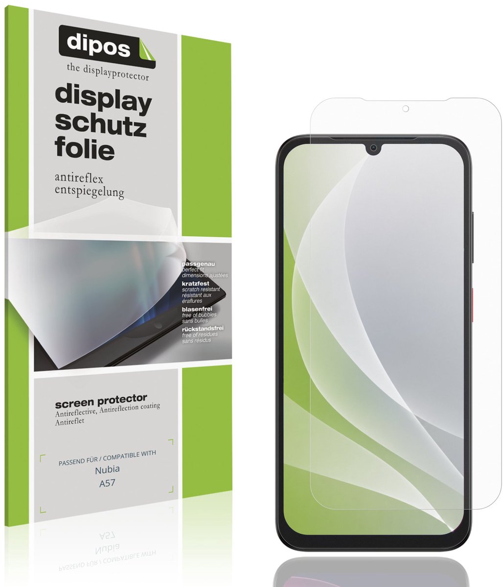 dipos – 4x Matte Beschermfolie geschikt voor Nubia A57 | Krasbestendige & antireflecterende Screenprotector Ultra-Thin