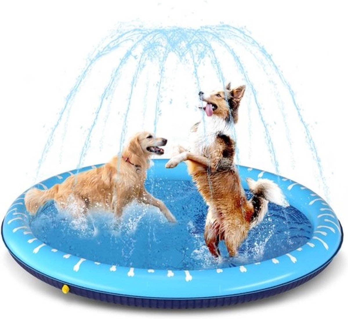 Hondenzwembad en Sproeipad voor Huisdieren, 100 cm - Perfect voor Koele Zomerplezier