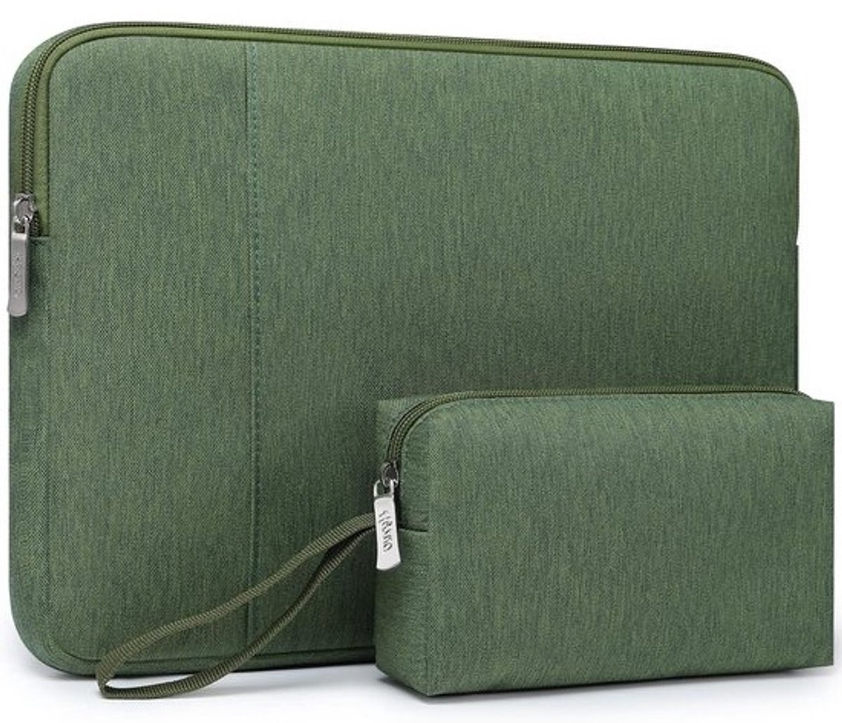 13 Inch Laptop Sleeve Set voor MacBook Air, Pro, iPad Pro/Air en XPS 13 - Grass Green Bescherming en Stijl