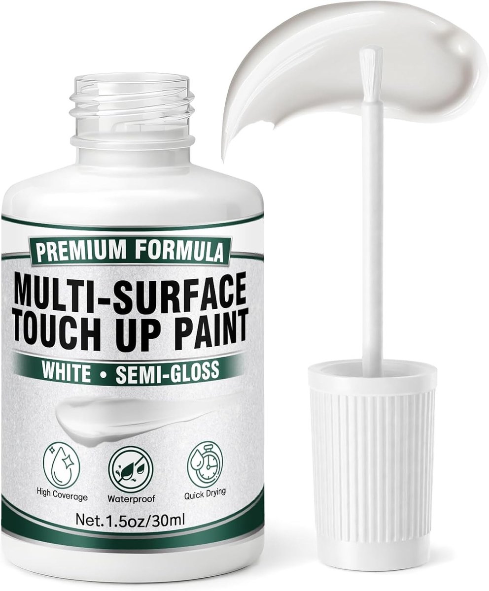 Emaille reparatieset - Wit - 30 ml - Retoucheerverf voor Huisoppervlakken - Voor Dagelijks Gebruik