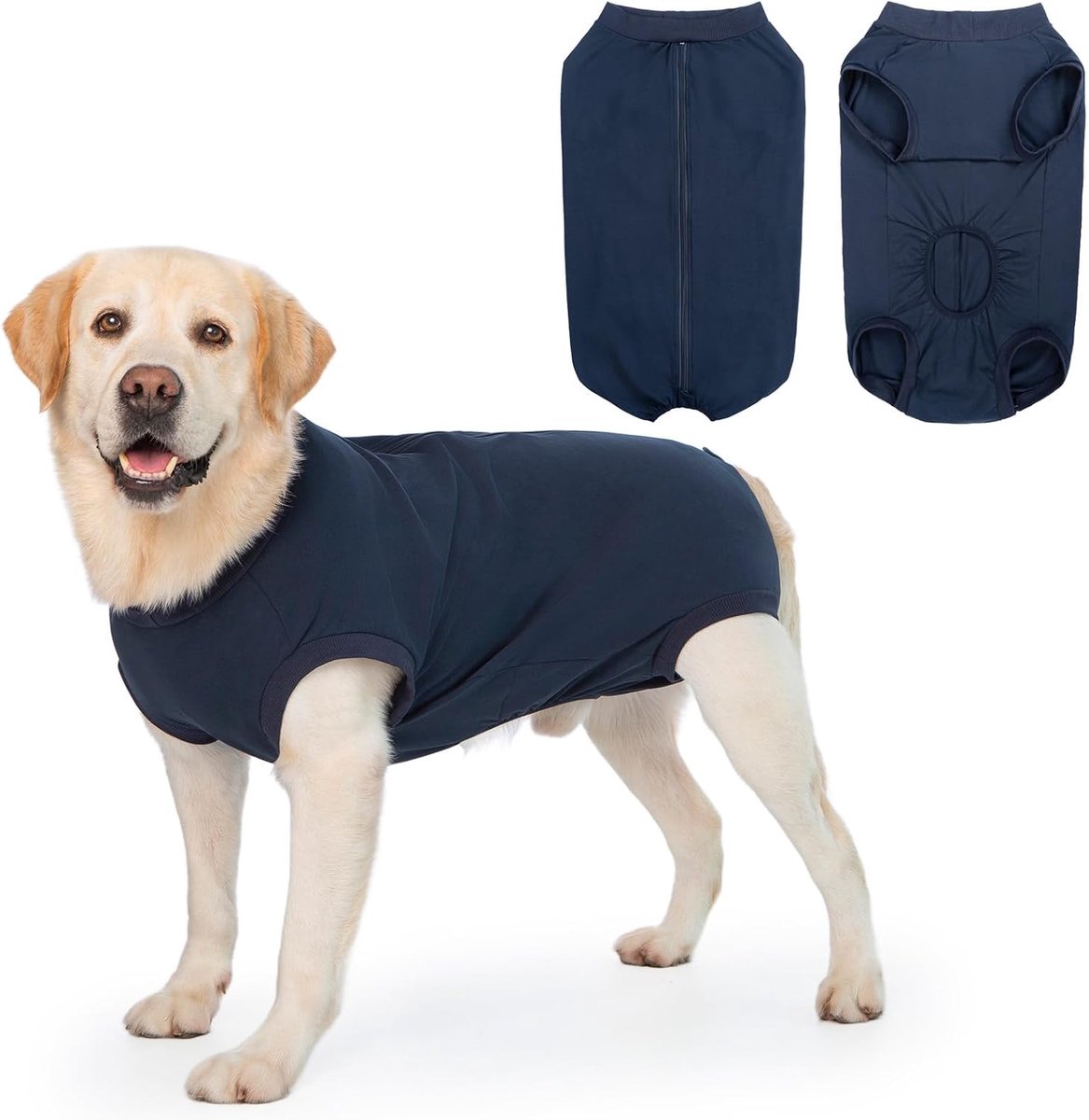 na op ruches, castratie met ritssluiting, medische body voor honden, pak, operatiebody, hond, pyjama, lekbescherming, vest