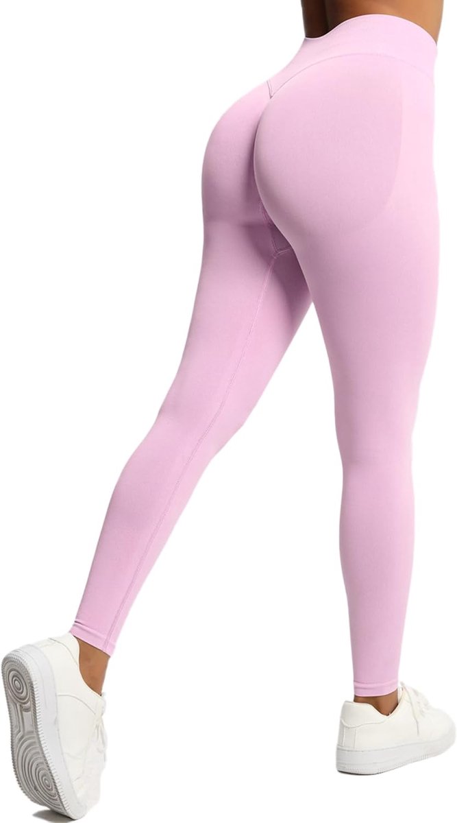 Leggings Dames Hoge Taille Sportbroek Lange Booty Lifting Yogabroek Push Up Gym Sportbroek Naadloze Hardloopbroek Sportleggings