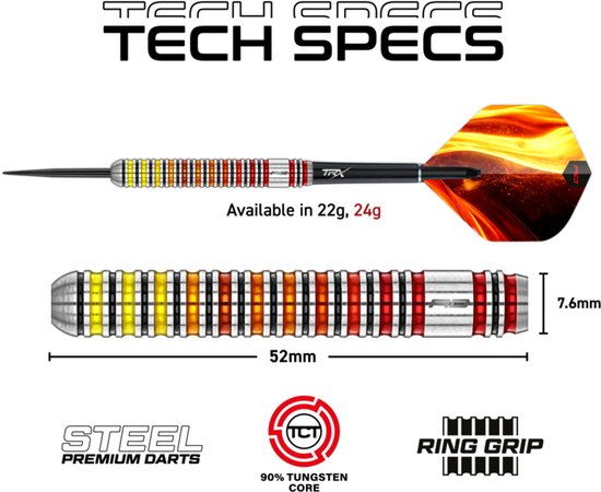 Red Dragon Furnace 90% Tungsten Core - Dartpijlen van Red Dragon — afbeelding 5