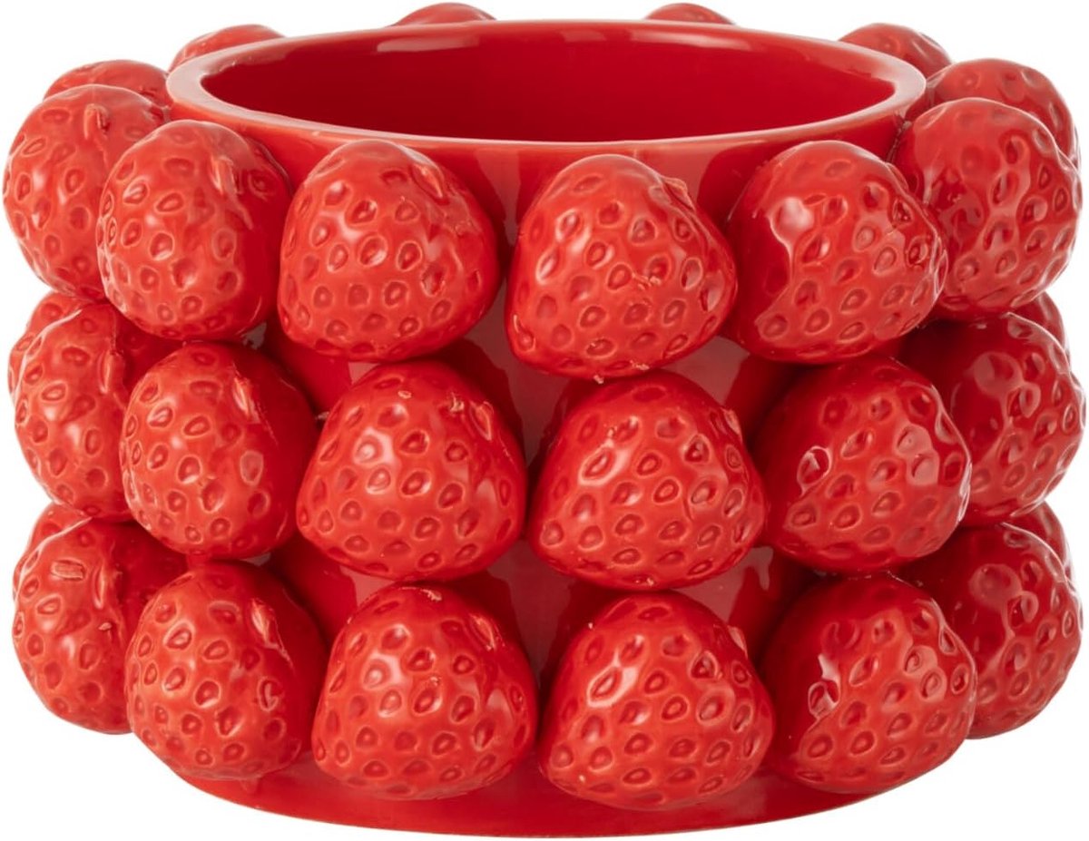 Aardbeien Keramiek Rood Medium